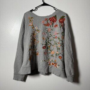 Gray Floral Shirt